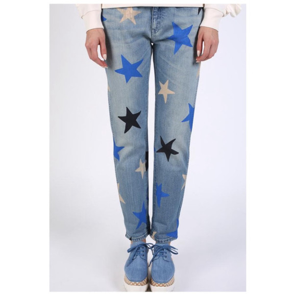 STELLA MCCARTNEY STAR-PRINTED JEANS size 26 - Picture 2 of 16